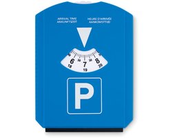 2-in-1 IJskrabber en parkeerschijf blauw