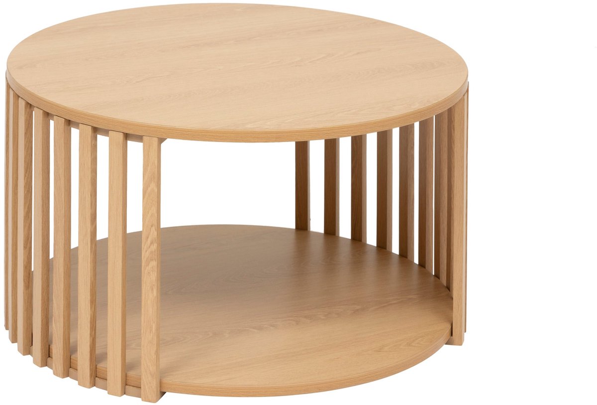 5Five Slat Salontafel - Ø60xH35cm - Beige
