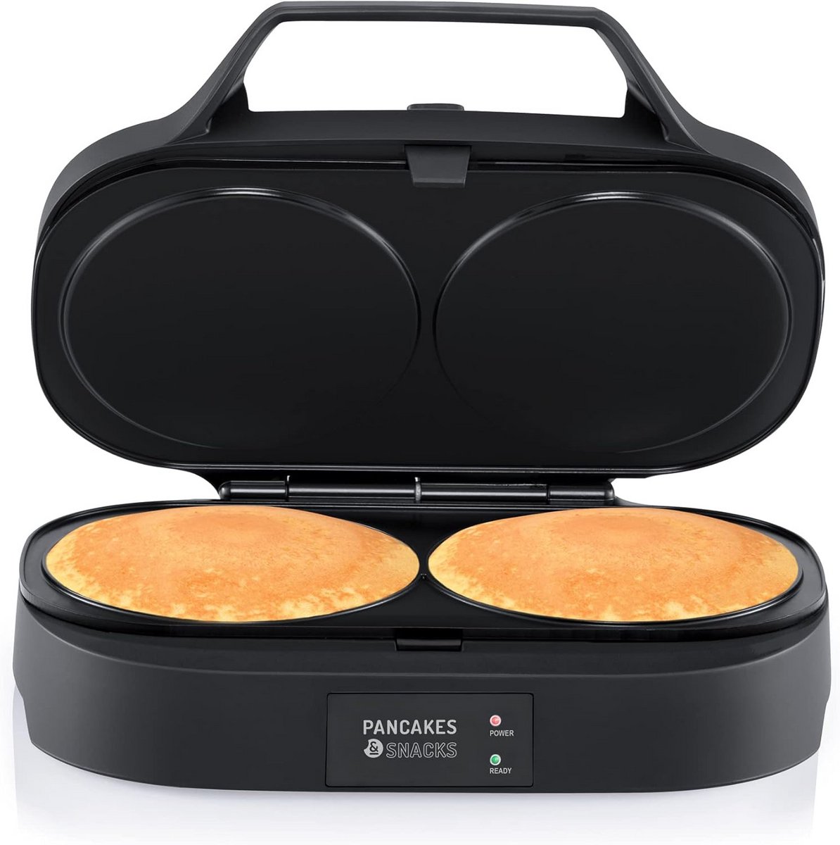 Pannenkoekenmachine met 2 Gaten en Digitaal Bedieningspaneel - Antiaanbaklaag