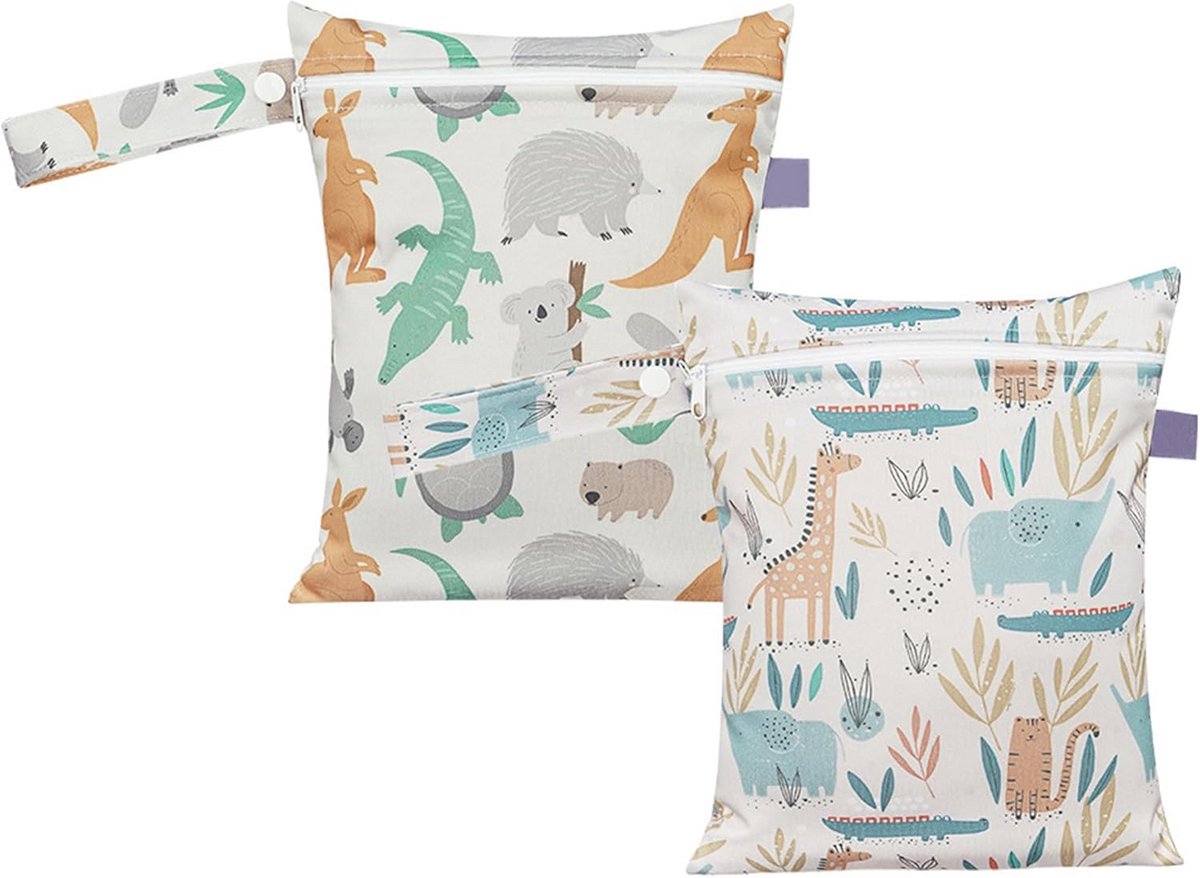 Waterdichte Luiertas en Natte Opbergtas voor Luiers, Kleding en Toiletartikelen