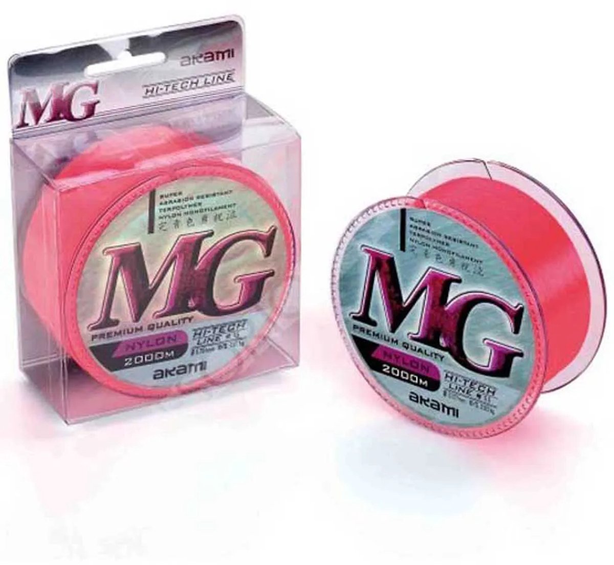 Akami Mg Line 2000 M Monofilament Rood 0.150 mm