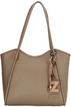 Zebra Trends Sofie Laptoptas - 15.6 inch - Shopper - Laptopvak - Ritsvak - Bag Charm - Dames Werktas - Taupe