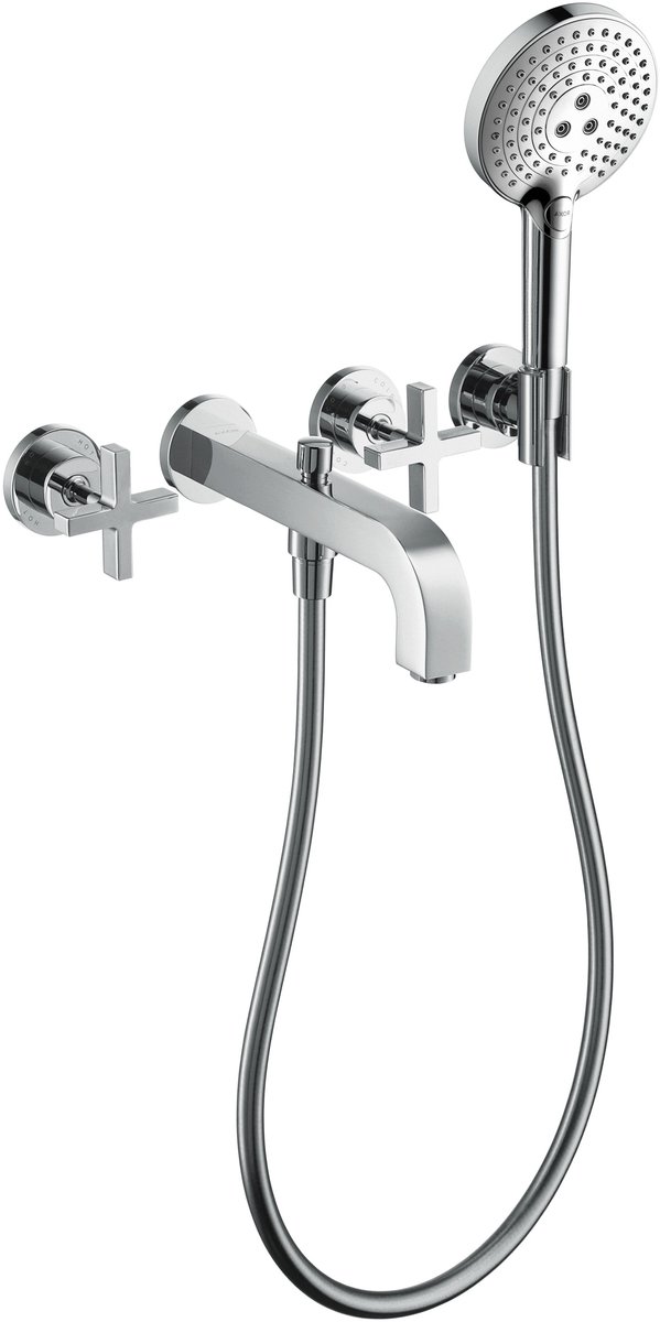 Axor Citterio - Driegats inbouw badkraan, chroom 39447000