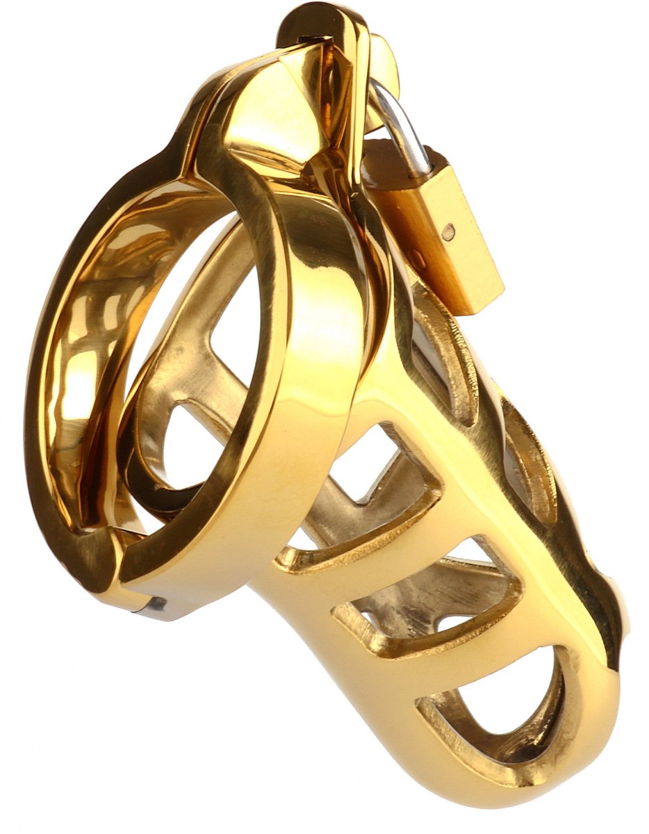 Brutal Chastity Cage Gold