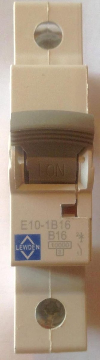 MCB E10-1B16 Type B 16A zekering