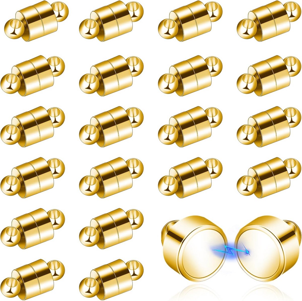 24x Magneetsluitingen voor Sieraden, Armbanden en Halskettingen