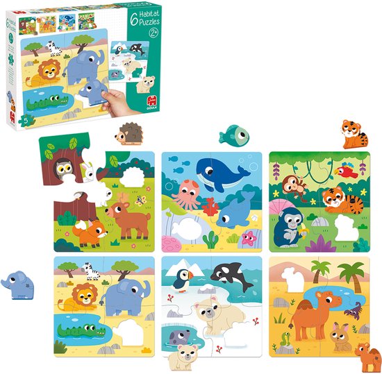 Jumbo - Goula - 6 Habitat Puzzle - Educatief Spel van Merkloos — afbeelding 5