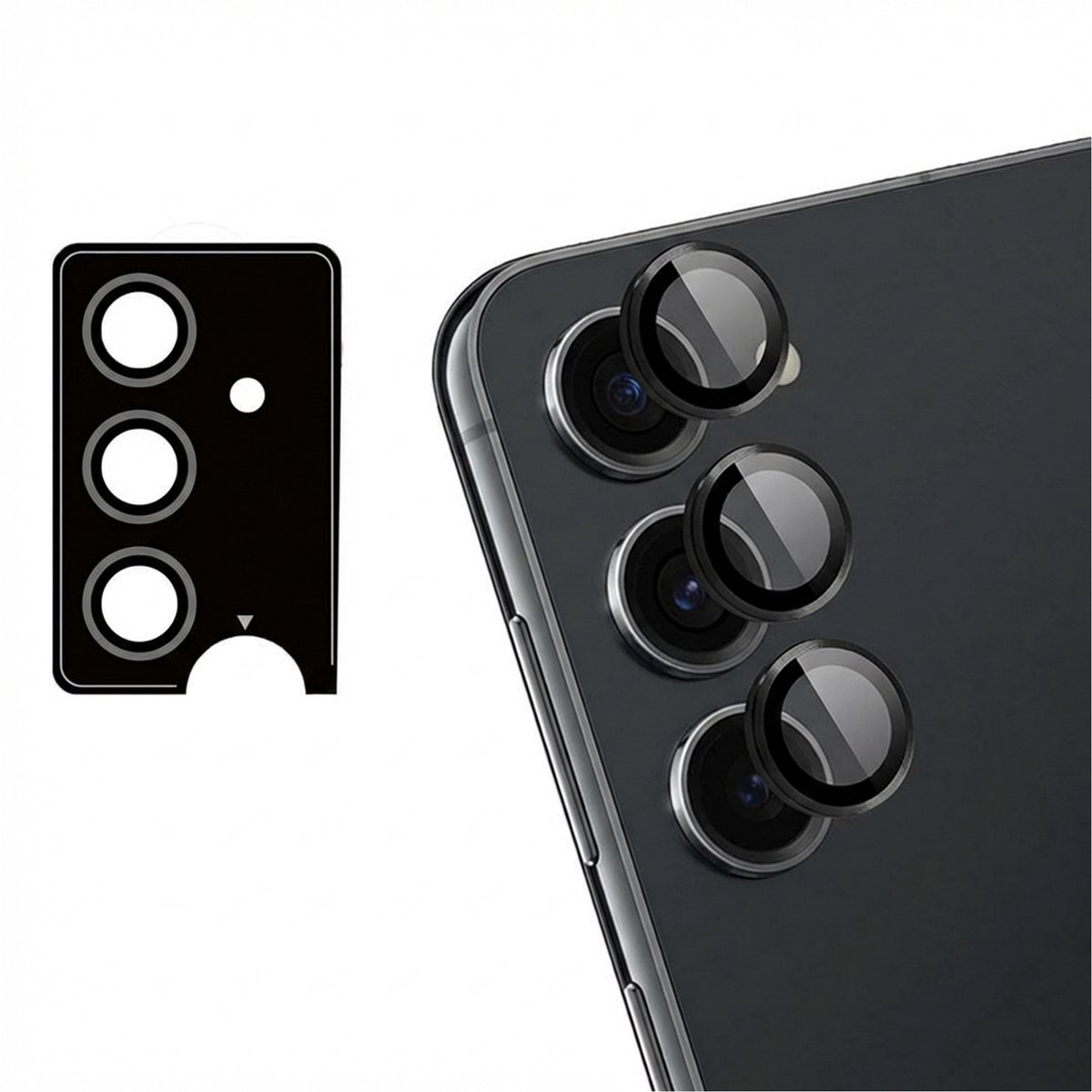 imoshion Camera Lens Protector - Geschikt voor Samsung Galaxy S24 Plus - 2 Pack - Zwart