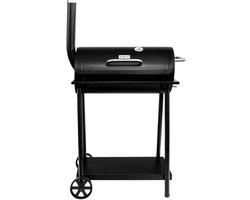 Mega-M Barrel - Houtskoolbarbecue - Met schoorsteen - Ingebouwde thermometer - Dubbel grillrooster