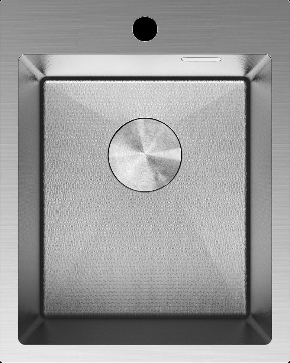 Mexen Solix roestvrijstalen spoelbak met 1 bak 400 x 500 , inox HC - 6406401000-01HC