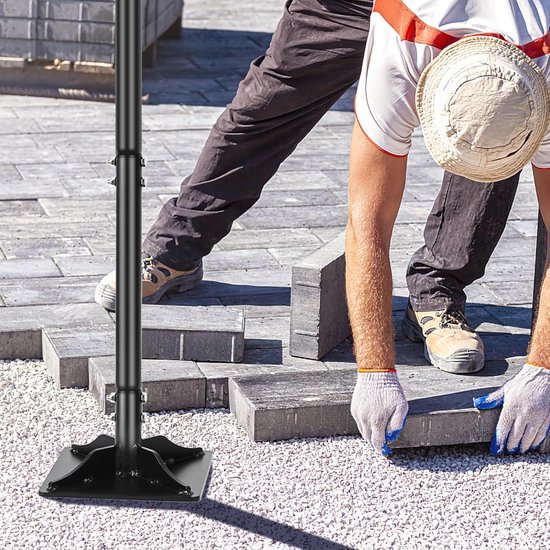 Tuinstamper 4,5 kg - Verstelbare Steel 112 cm - Zwaar Koolstofstaal - Ideaal voor Straatstenen en Asfalt — afbeelding 2