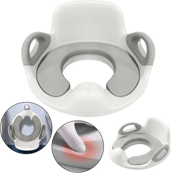 Froadp Kindertoiletbril - Dubbele Antislip - Wit