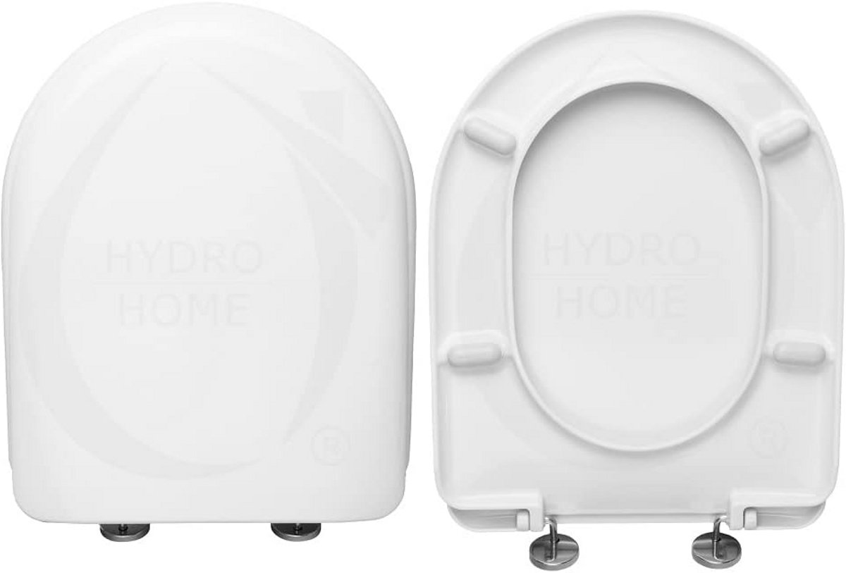 Wc-bril Dolomite Quadrarco compatibel - warmte-isolererend kunststof - verstelbare scharnieren - Wc wit - Made in Italy