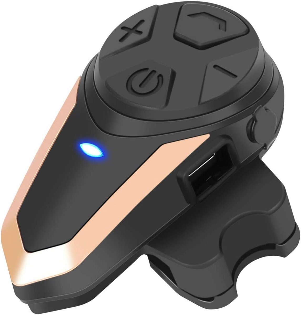 Motorhelm Bluetooth Intercom Systeem - Full Duplex Communicatie, FM Radio, Muziek & GPS - 2.5 mm Audio Aansluiting