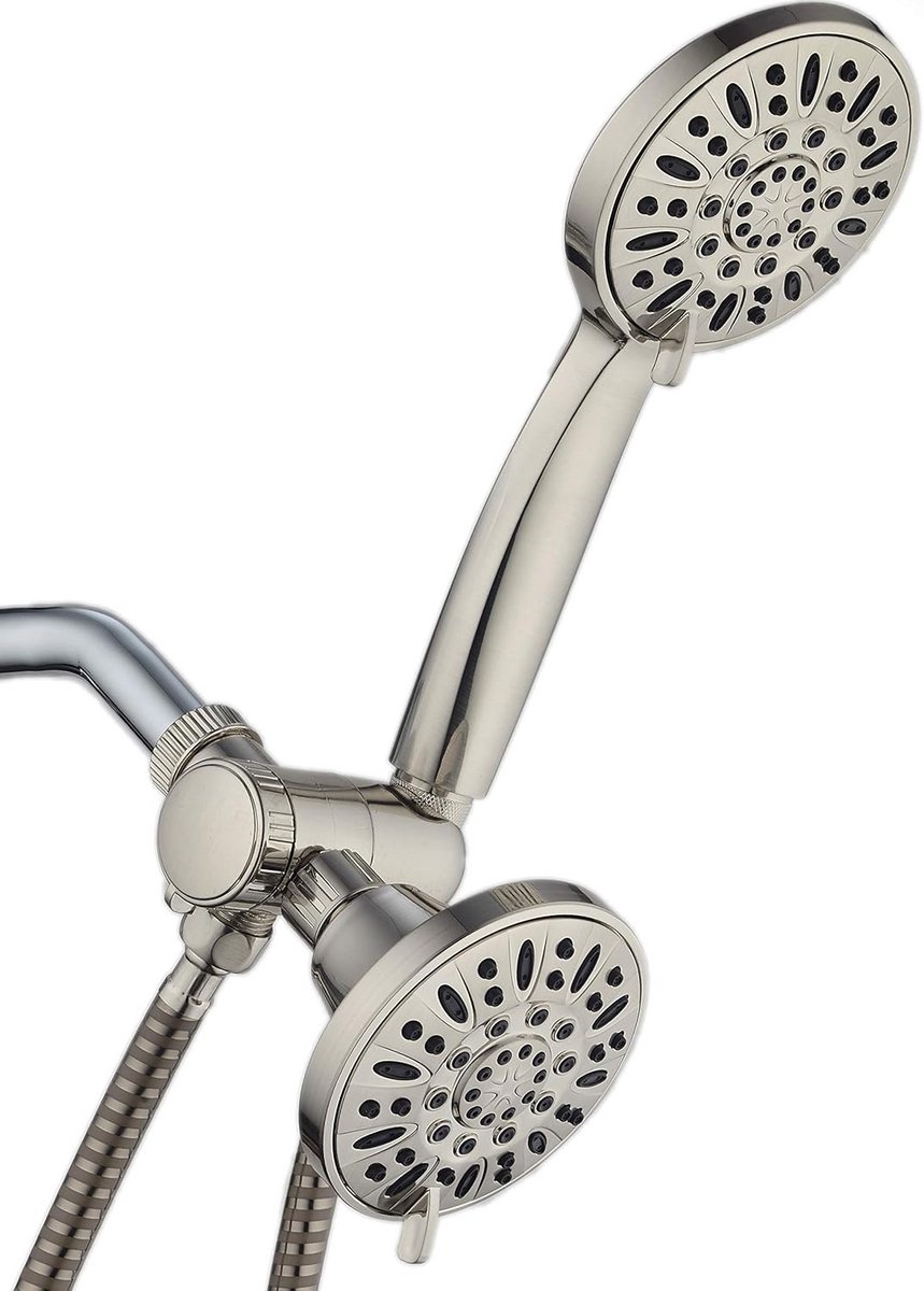 Verstelbare Douchekop Set Zwart - Regendouche en Handdouche Hygiëne