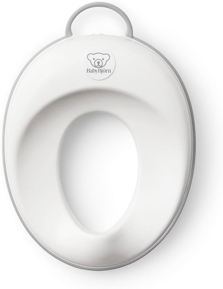 Toiletbril voor kinderen, wit/grijs