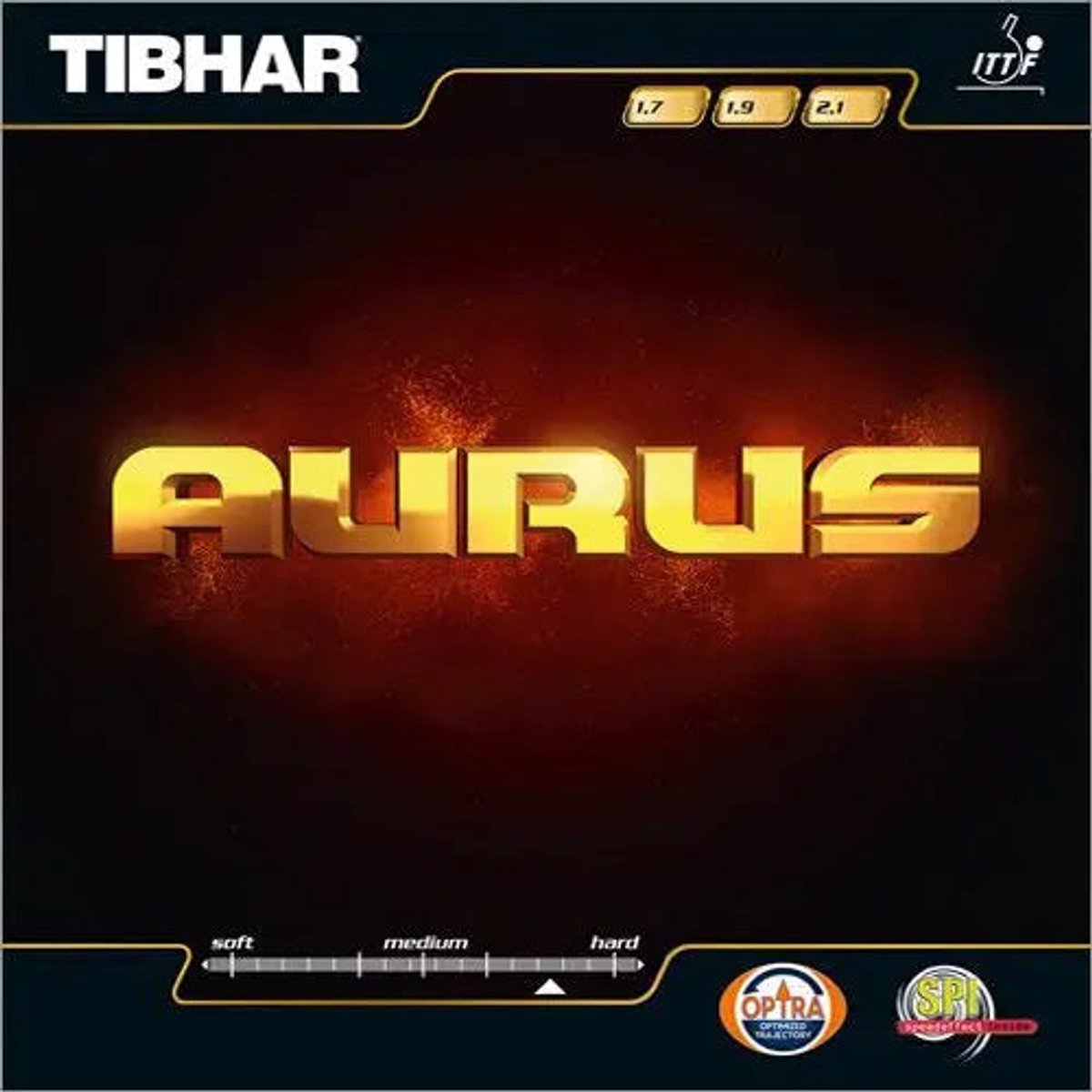 Tibhar - Aurus - Rood - 1.7 - Tafeltennis Rubbers