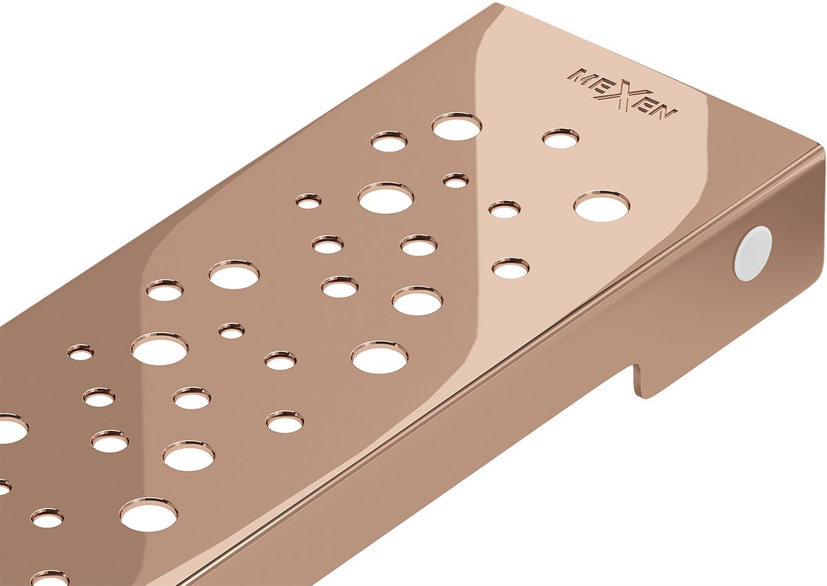 Mexen Flat M12 afdekking voor lineaire afvoer 70 cm, roségoud - 1621070