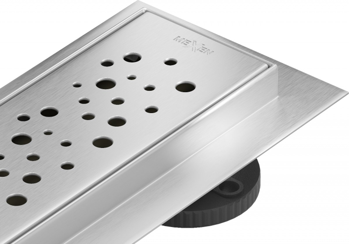 Mexen Flat M12 lijnafvoer 80 cm, inox - 1021080-15