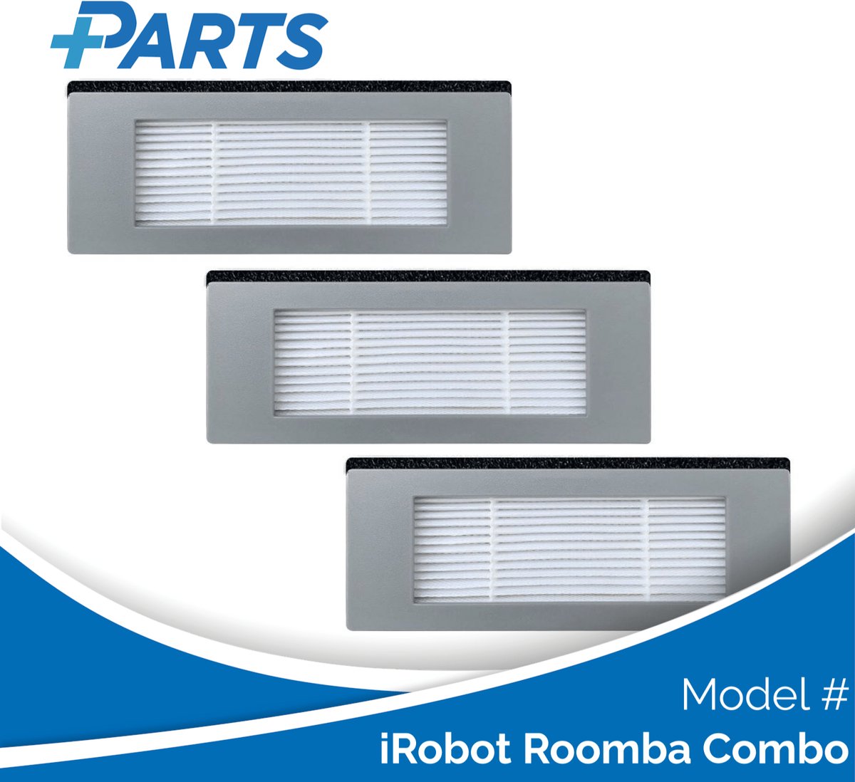 iRobot Roomba Combo Filters (3 Stuks, Plus.Parts® alternatief voor 4720114)