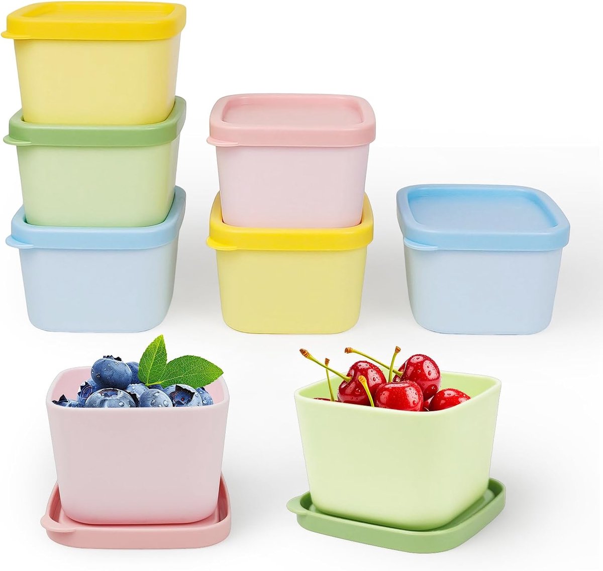 8-Pack Kleine Vierkante Voedselcontainers