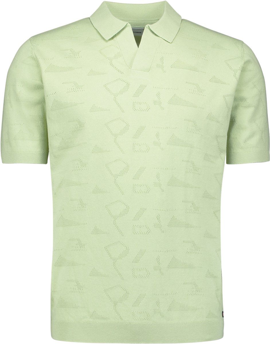 Gebreide jacquard polo