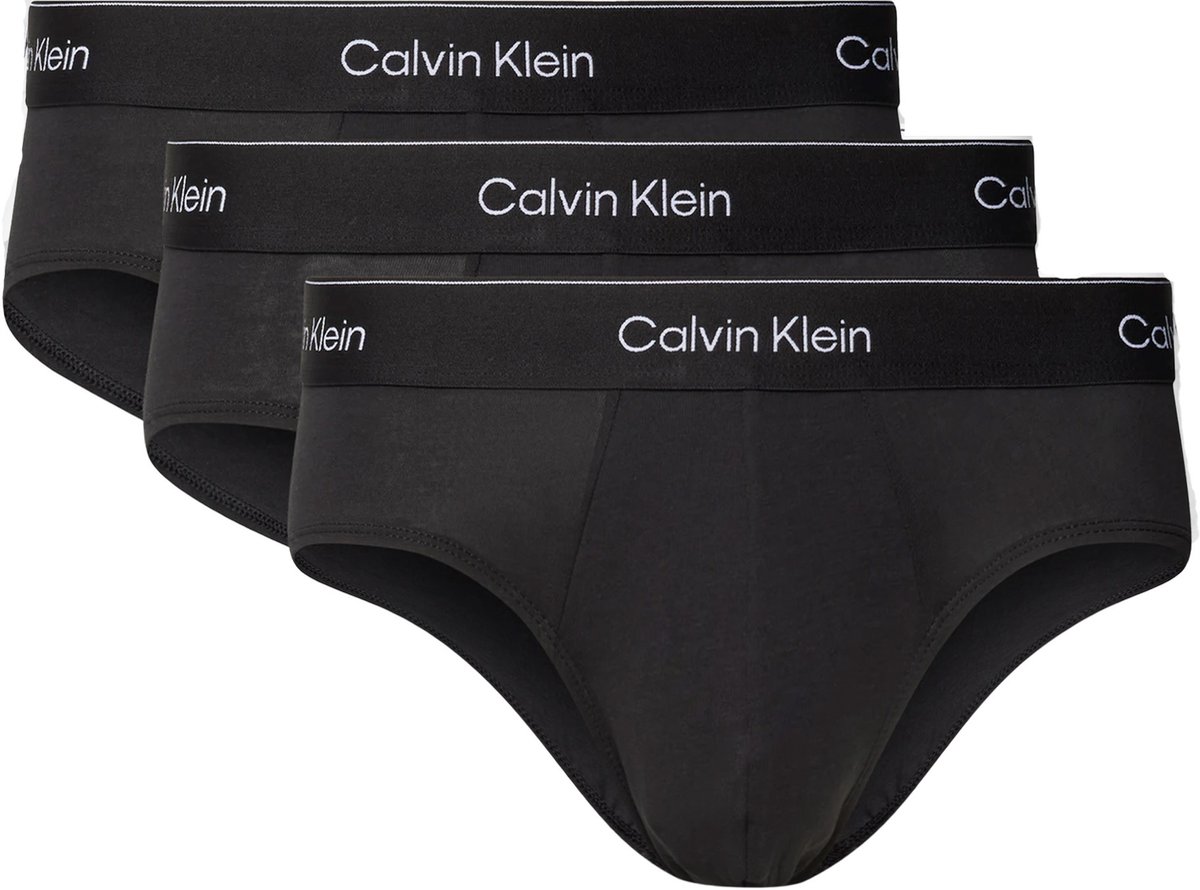 Calvin Klein hip-briefje 3-pack, TM6, zwart (DTM WB), heren, maat L