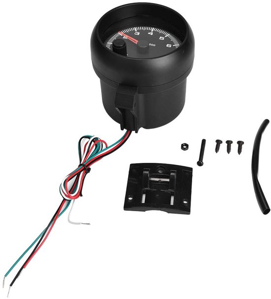 Universele 12V Toerenteller tot 8000 RPM met LED Shift Light — afbeelding 5