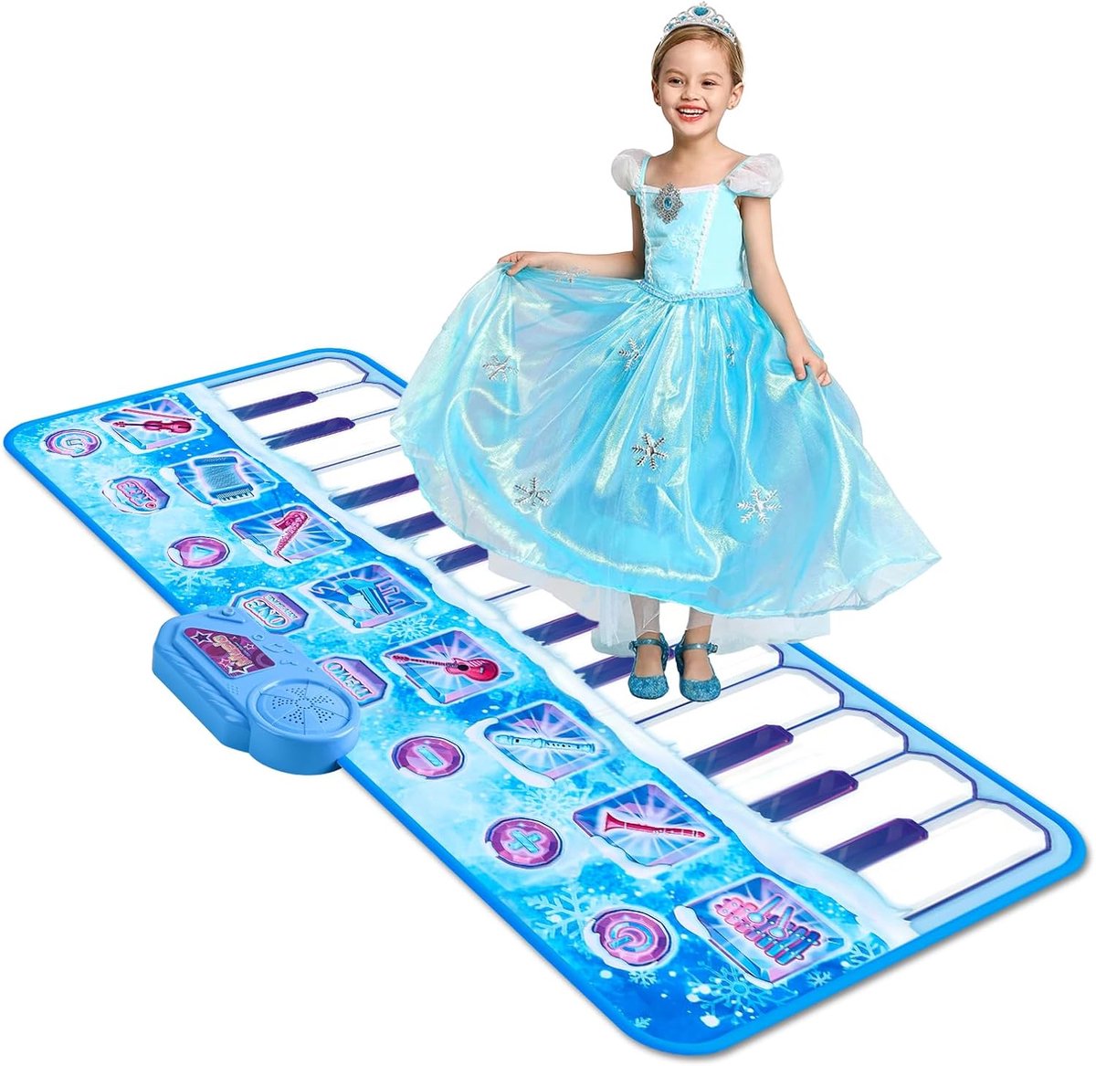 Piano Dansmat Speelgoed - Draadloos Bluetooth Elektronisch Dansspel voor Kinderen - 8-Knops Danspad met 4 Spelmodi en Geïntegreerde Muziek