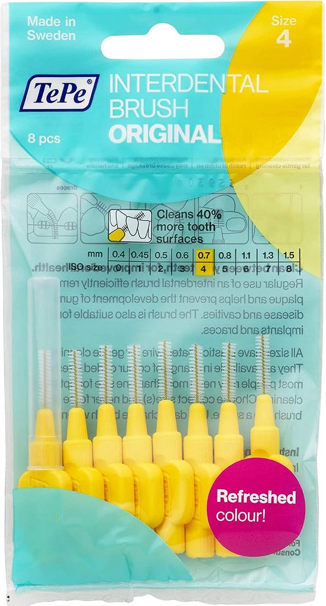 Interdental borstels 0.7 mm - 5 stuks, totaal 40 stuks