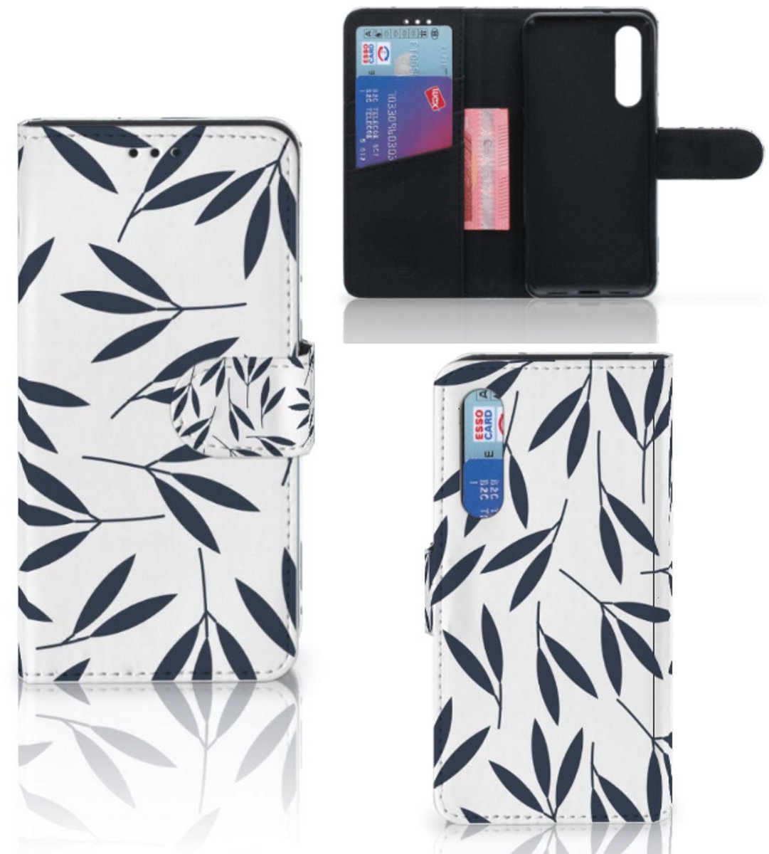 Xiaomi Mi 9 SE Hoesje Leaves Blue