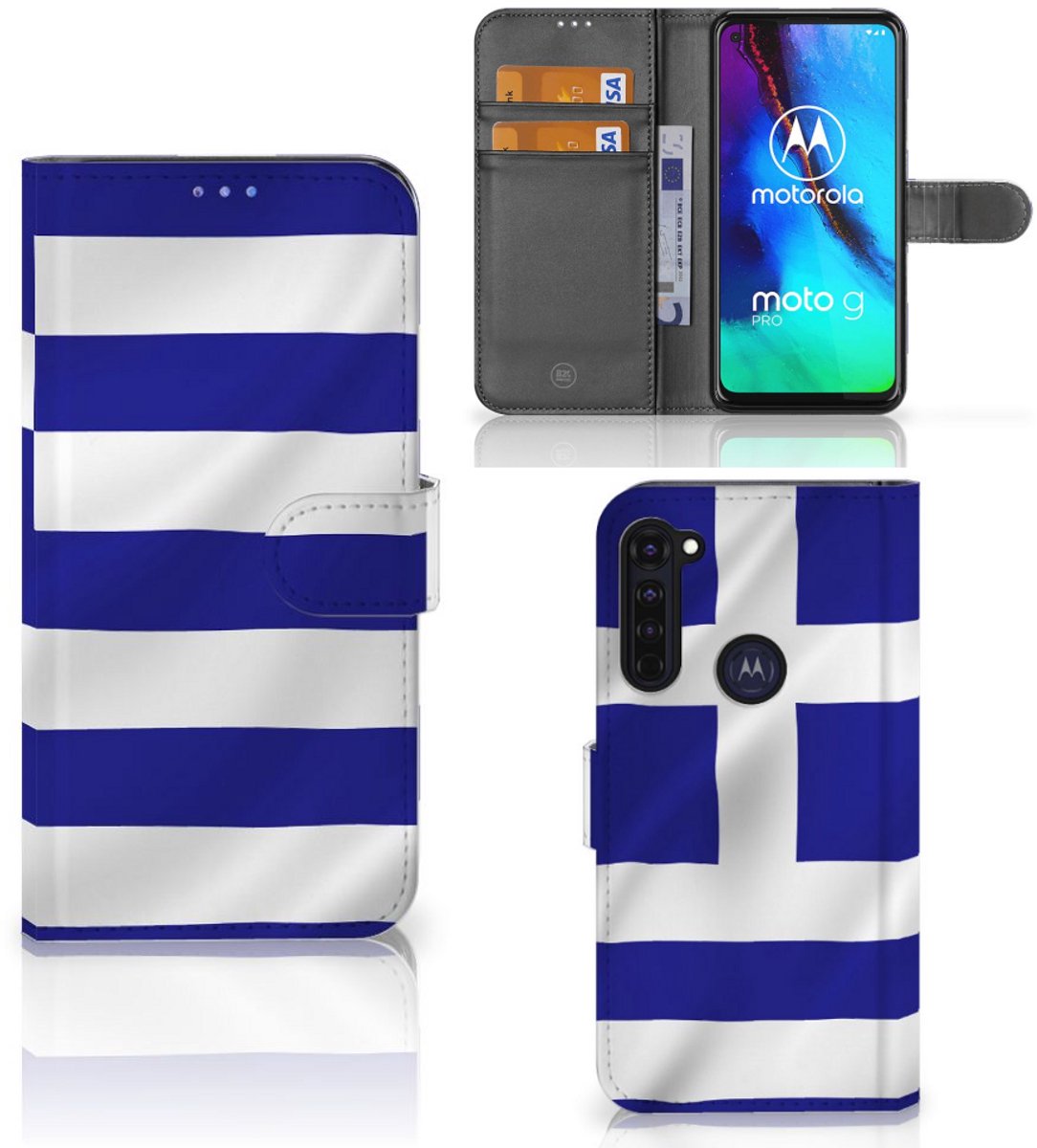 Book Case voor Motorola Moto G Pro Bookstyle Case Griekenland
