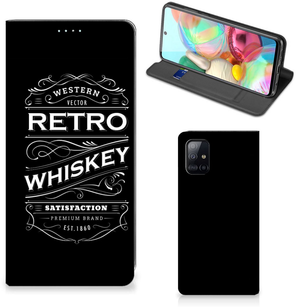 Samsung Galaxy A71 Flip Style Cover Whiskey