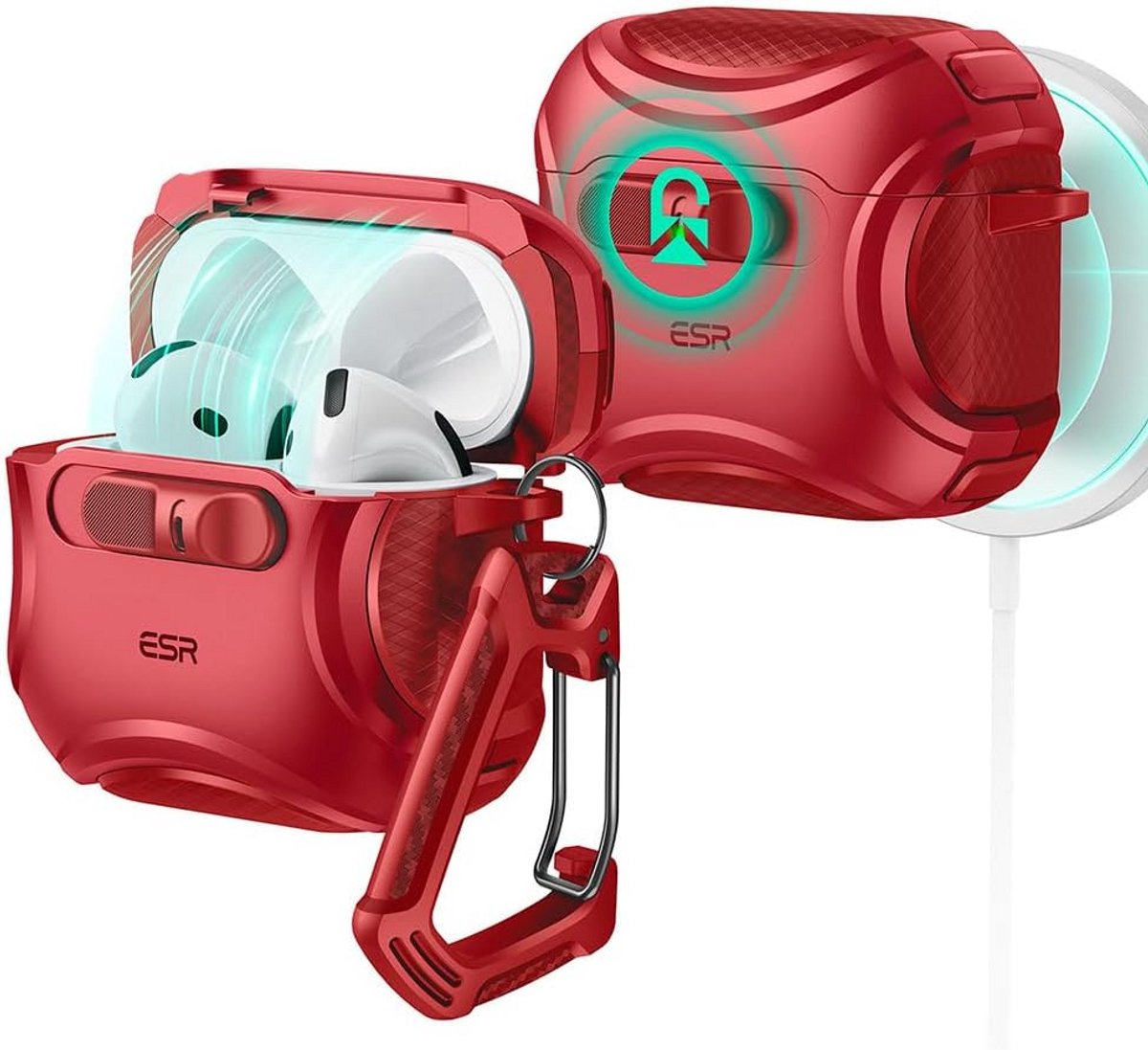 Robuuste Hoes voor AirPods 4 (2024) met MagSafe en Valbeveiliging
