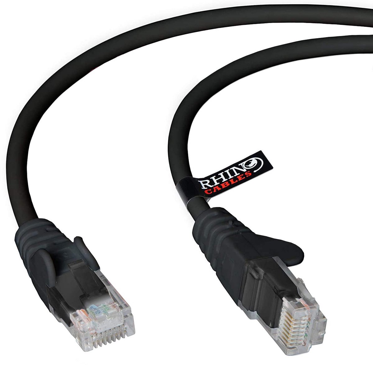 CAT5e Netwerkkabel Ethernet LAN Kabel met RJ45 voor Router, Modem, PC en Smart TV (50 meter, Zwart)