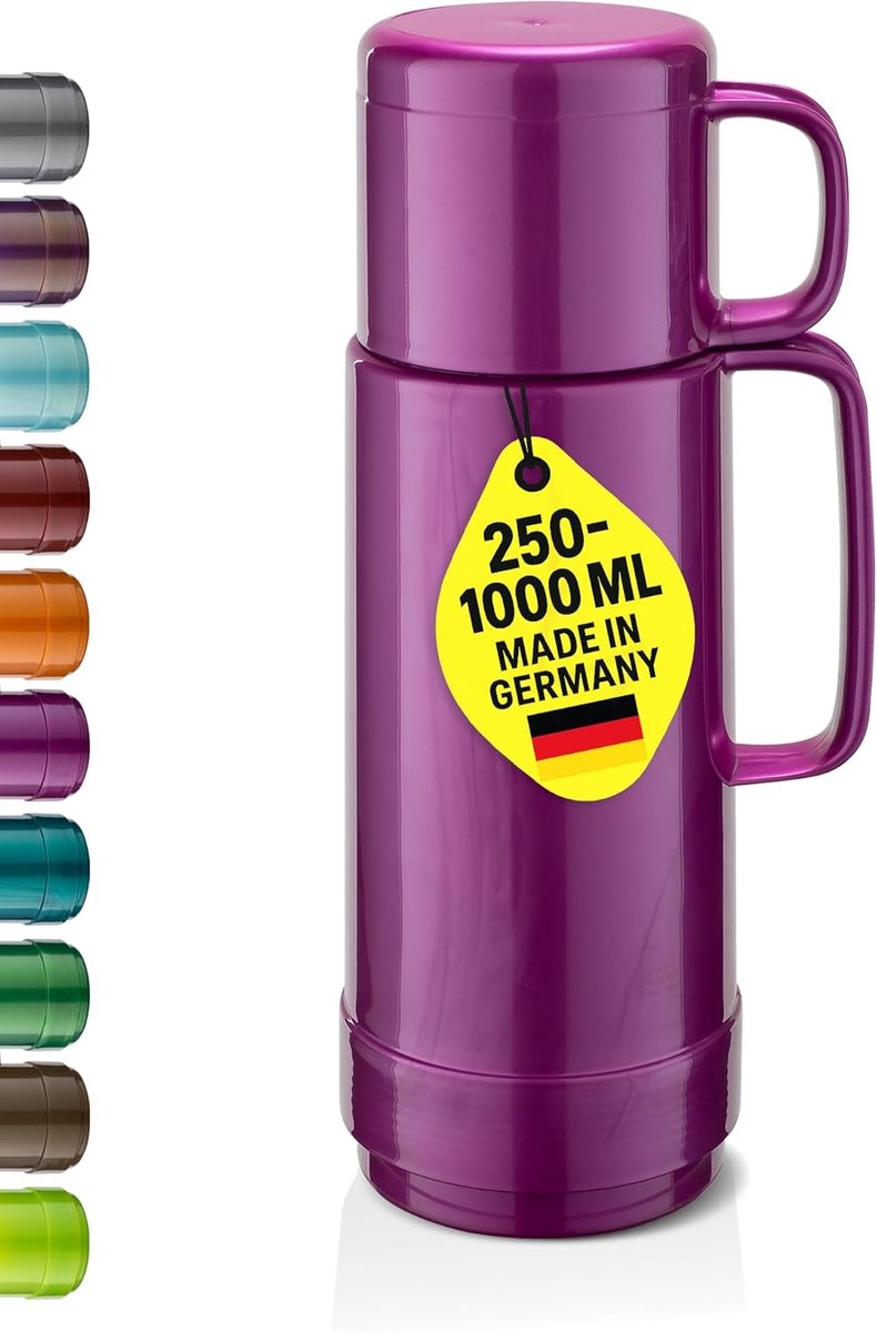 Thermosfles met Dubbelwandig Glas – 250 ml, 500 ml, 750 ml, 1000 ml