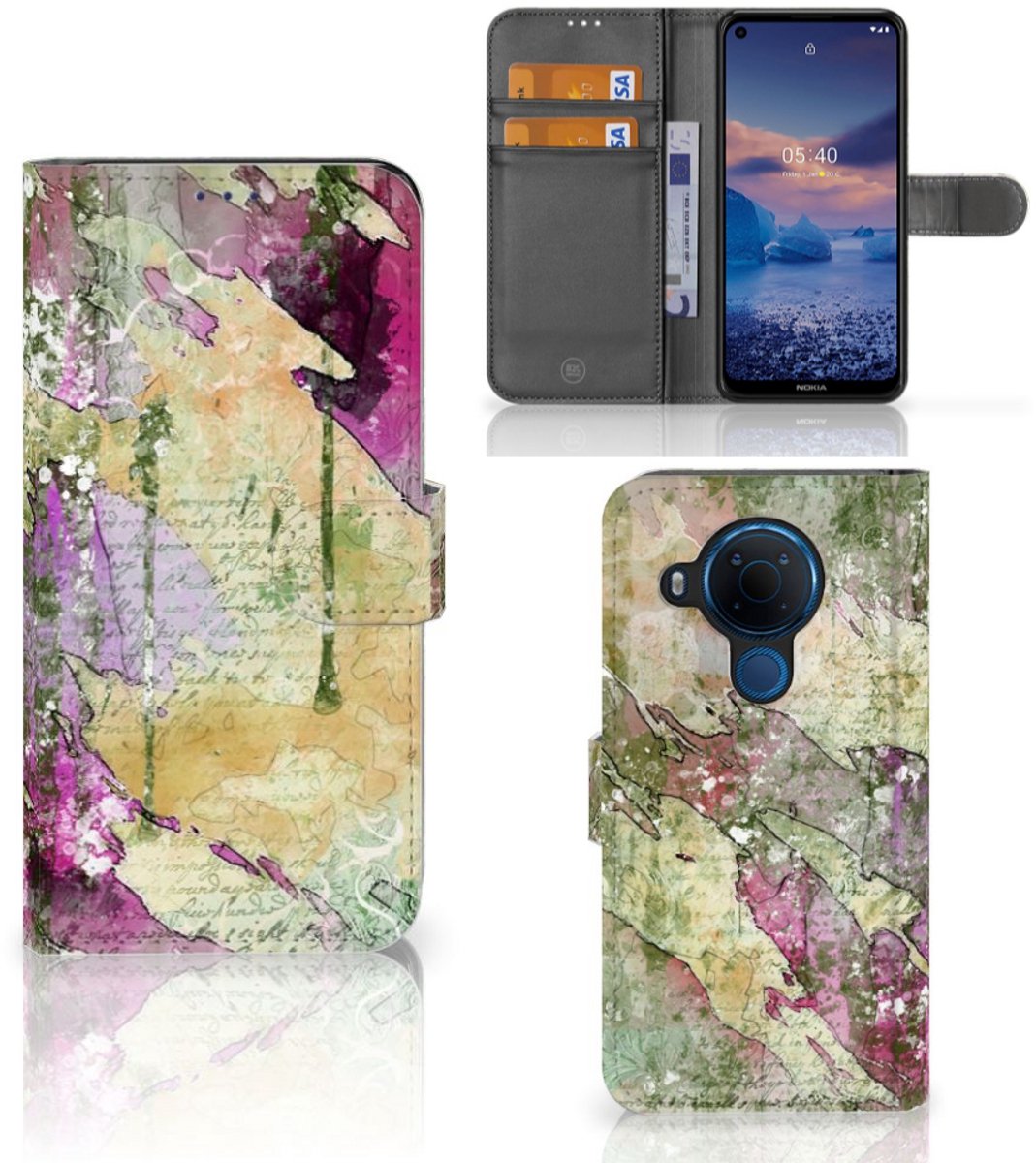 Hoesje Nokia 5.4 Letter Painting