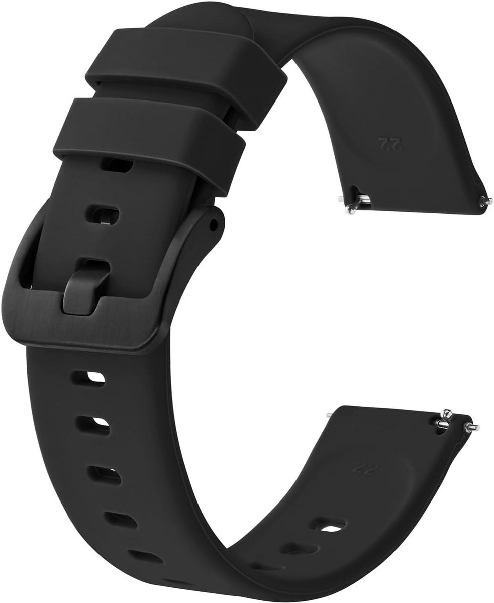 Dunne Siliconen Horlogebandjes met Quick Release Sluiting in Diverse Maten