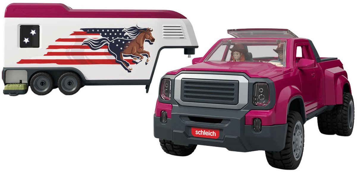 schleich HORSE CLUB Lakeside-truck met aanhangwagen 42705 — afbeelding 9