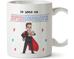Mok in het Italiaans - Super econoom Man - Leuke koffiemok voor dagelijks gebruik
