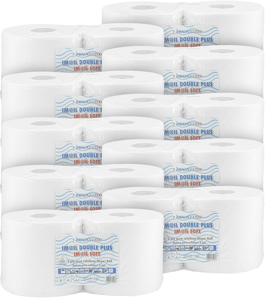 Papierrollen voor Voedselcontact - 800 Punten, 2-Laags, 100% Pure Cellulose