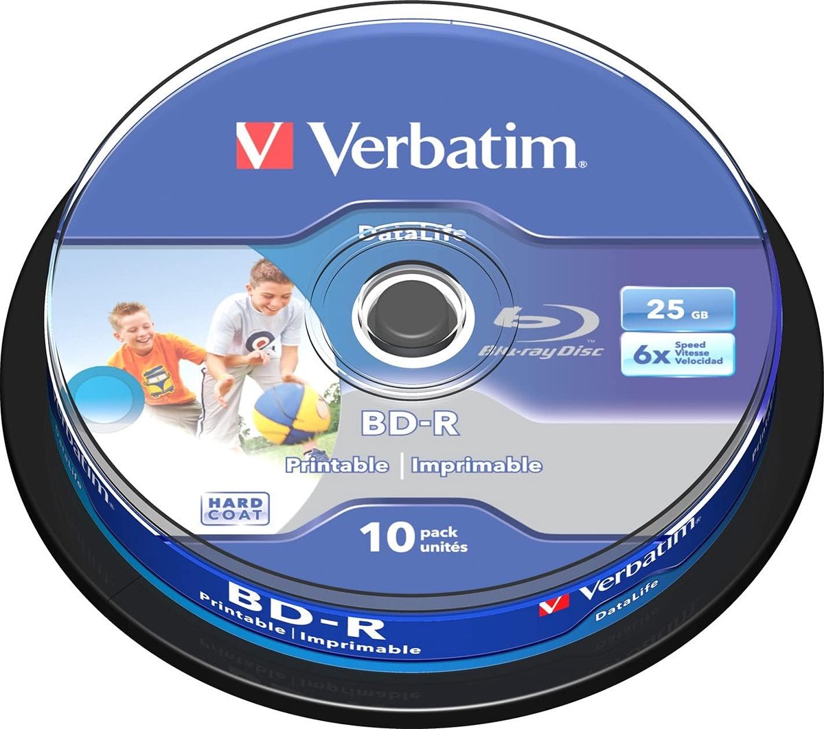 Blu-Ray-Disk 25 GB - 6x Brandsnelheid - Krasbescherming - 10 Stuks Spindel