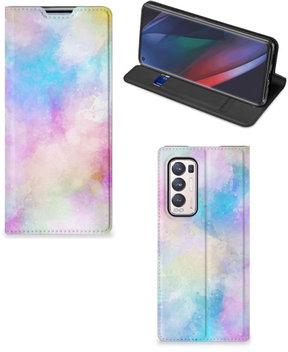 Bookcase OPPO Find X3 Neo Watercolor Light