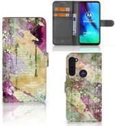 Cuir PU Portefeuille Livre Motorola Moto G Pro Coque Lettre De Peinture
