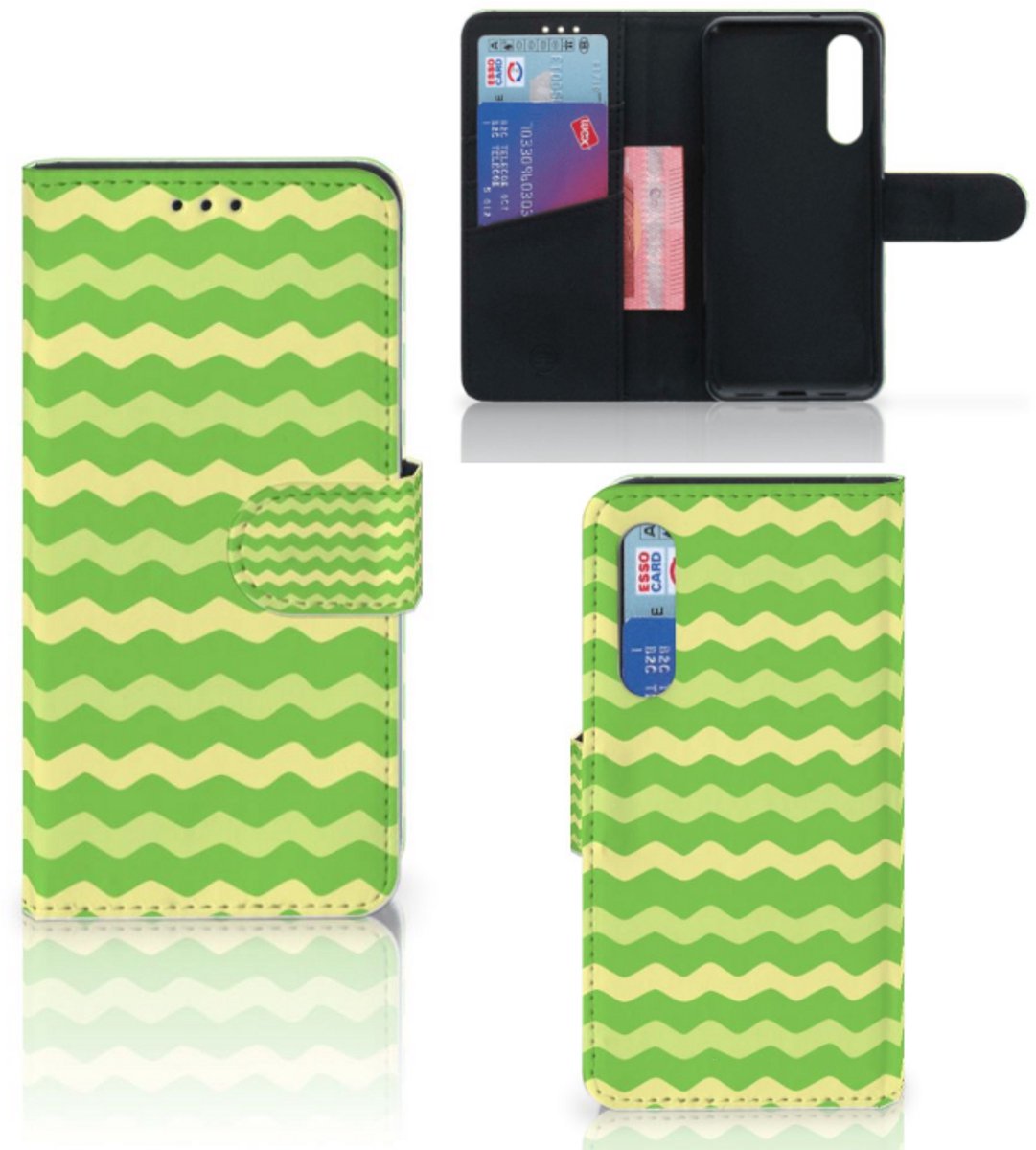 Xiaomi Mi 9 SE Telefoon Hoesje Waves Green