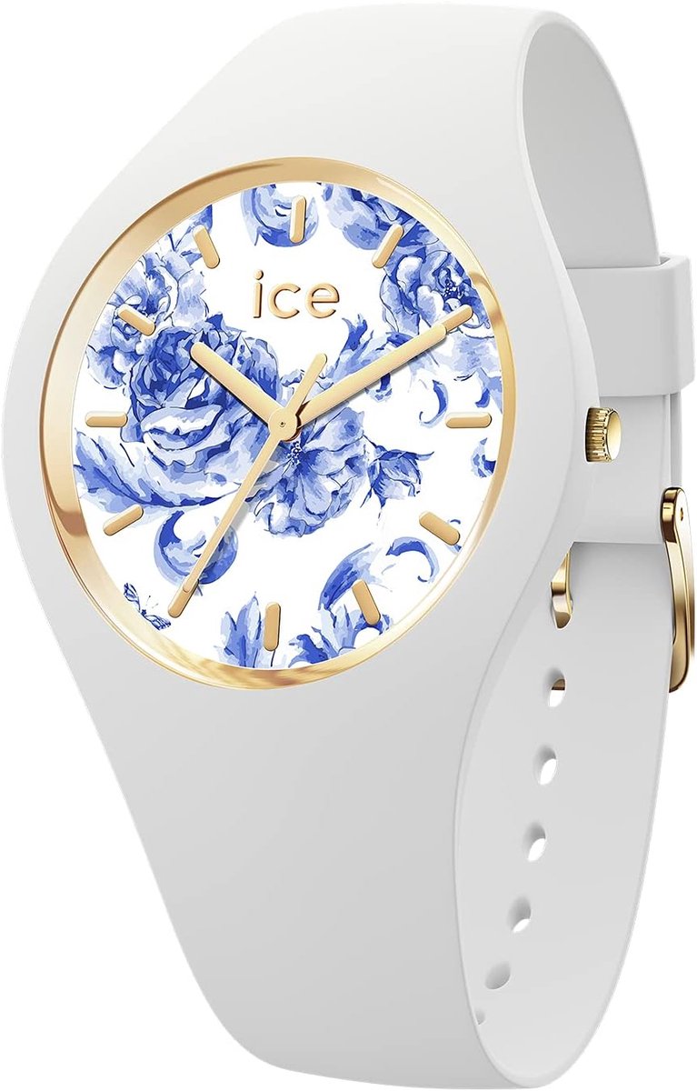 Dameshorloge met siliconen armband - Wit - ICE Blue