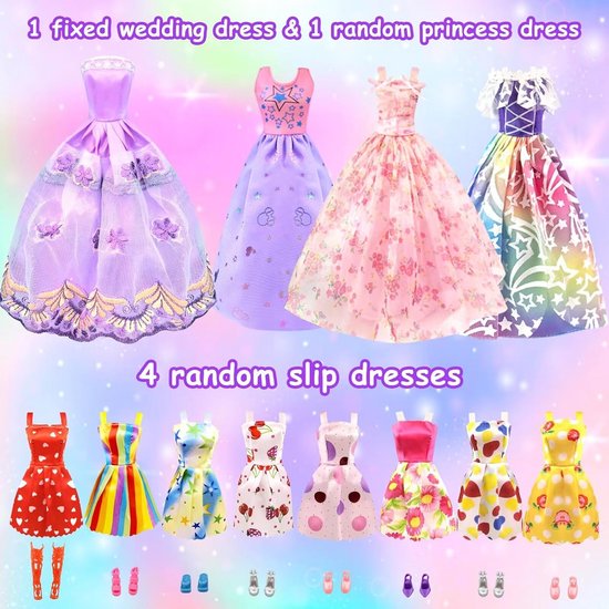 Poppenkleding met Accessoires voor 11.5 Inch Meisjespop van Merkloos — afbeelding 5