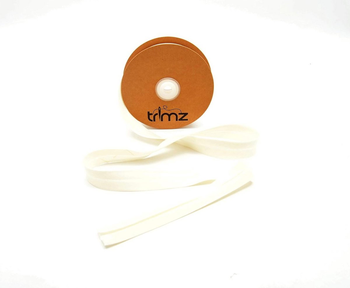Bias Binding in Ivory - 25mm x 20m