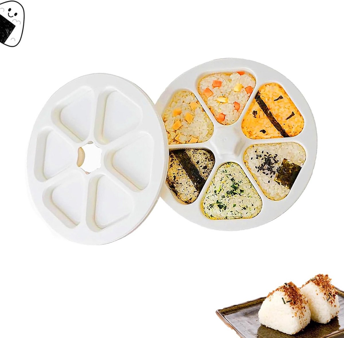6-in-1 Onigiri Maker - Sushi Rijstballenmaker voor Thuis en Camping