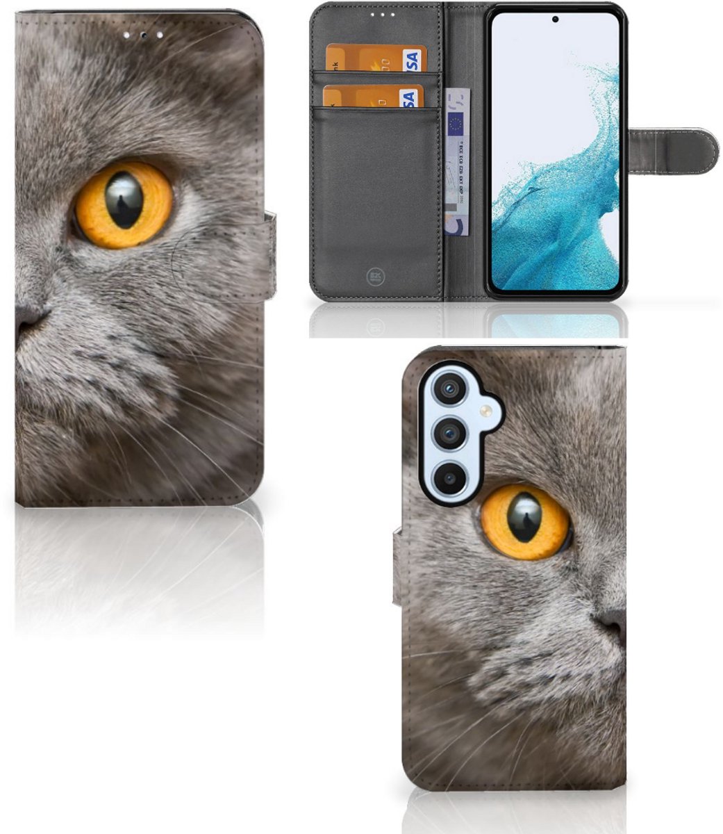 Telefoonhoesje met Pasjes Samsung Galaxy A54 5G Britse Korthaar
